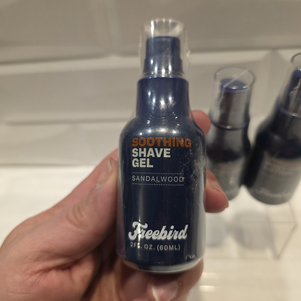 Freebird Pre Shave Oil 1oz Shave Gel‎ 2oz & Sandalwood Moisturizer 1.7oz - Picture 2 of 10